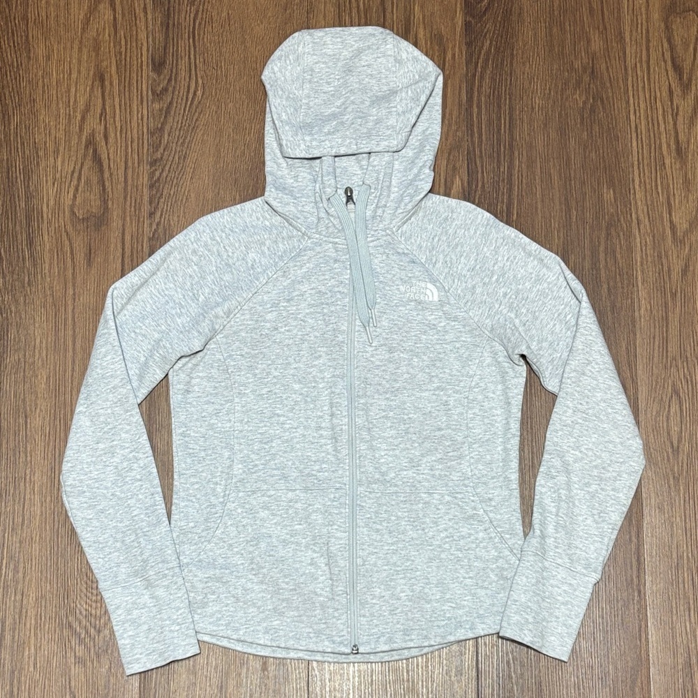 The North Face Women’s Gray Full Zip Hoodie Jacket Small Lightweight